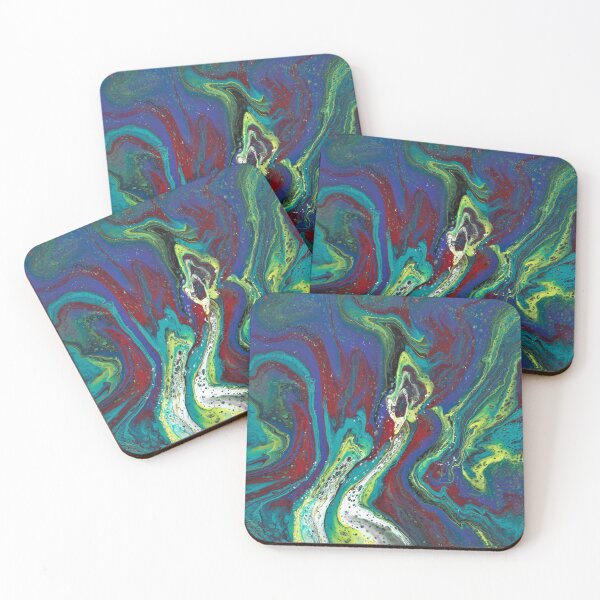 Item preview, Que Sera 1 Blue Green Acyrlic Abstract designed and sold by Doug  Siegel.