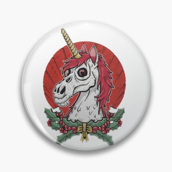 Aperçu de l'œuvre Noël Licorne Zombie Effrayant créée et vendue par MD2Graphics.
