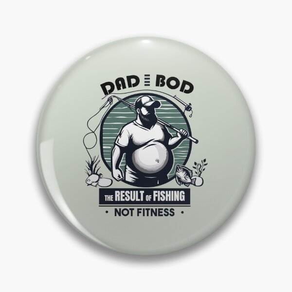 Item preview, Cartoon Dadbod The Result Of Fishing Not Fitness designed and sold by Daqomm.