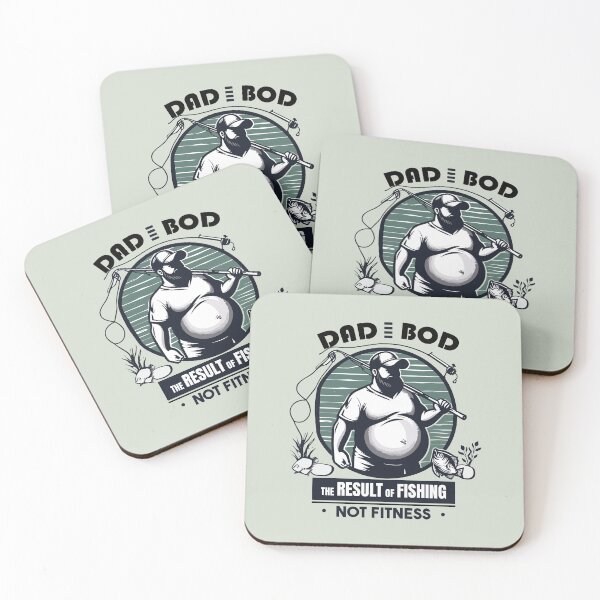 Item preview, Cartoon Dadbod The Result Of Fishing Not Fitness designed and sold by Daqomm.