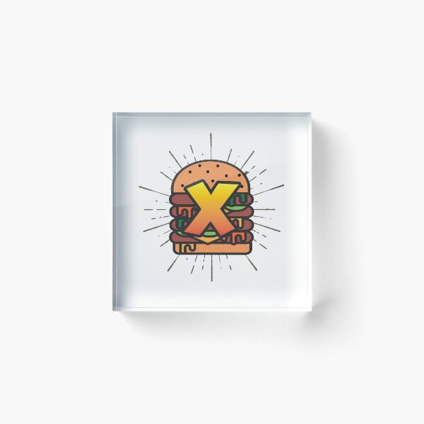 Item preview, Monogram X Juicy Cheeseburger designed and sold by simplymonogram.