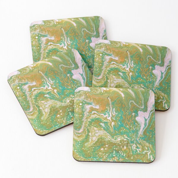 Item preview, Race is On 1 Green Gold Flowing Abstract designed and sold by Doug  Siegel.