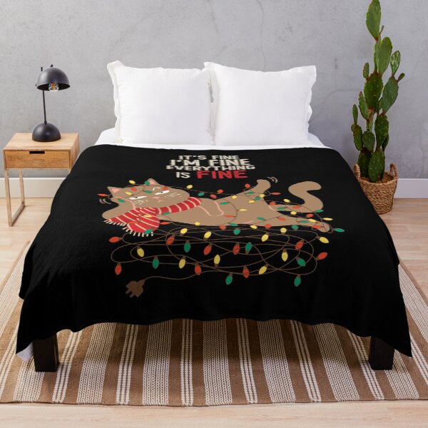 Item preview, It's Fine. I'm Fine. Everything is Fine - Cat Lover designed and sold by LazyCaat.