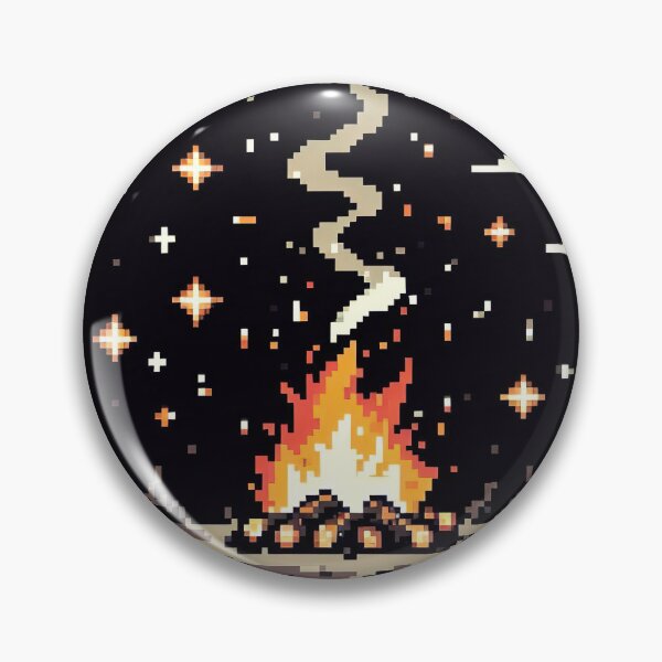 Item preview, "Vibrant Pixel Fire Art: Retro-Inspired Flames in Digital Pixel Graphic" designed and sold by Huycao211.