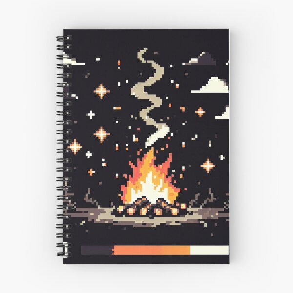 Item preview, "Vibrant Pixel Fire Art: Retro-Inspired Flames in Digital Pixel Graphic" designed and sold by Huycao211.