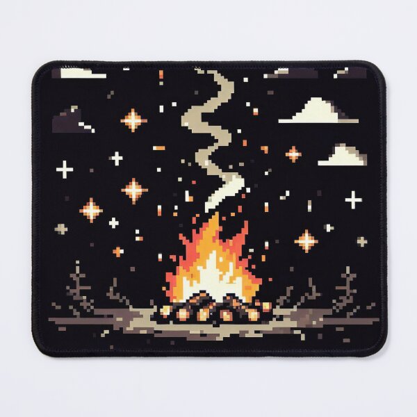 Item preview, "Vibrant Pixel Fire Art: Retro-Inspired Flames in Digital Pixel Graphic" designed and sold by Huycao211.
