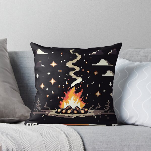 Item preview, "Vibrant Pixel Fire Art: Retro-Inspired Flames in Digital Pixel Graphic" designed and sold by Huycao211.