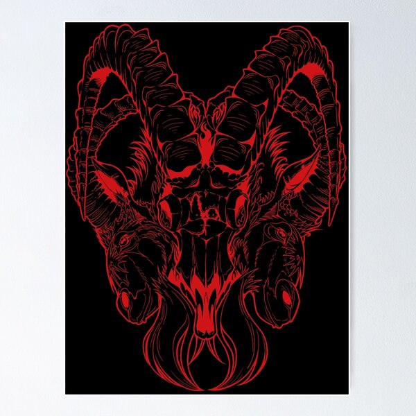 Item preview, Capricorn (red) designed and sold by Marsh Merch.