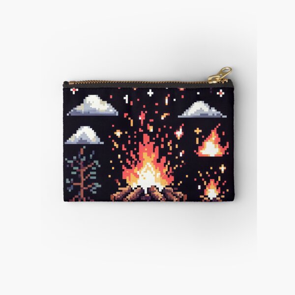 Item preview, "Vibrant Pixel Fire Art: Retro-Inspired Flames in Digital Pixel Graphic" designed and sold by Huycao211.