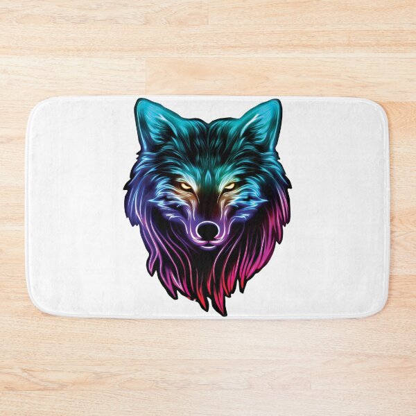 Item preview, neon style wolf designed and sold by sendalunar.