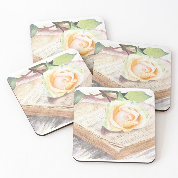 Item preview, Rose on a Vintage Hymn Book designed and sold by Taphath Foose.