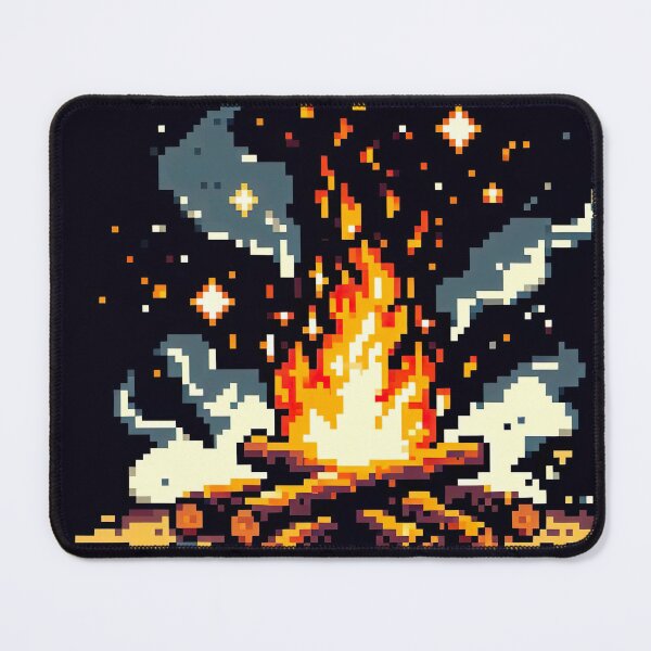 Item preview, "Vibrant Pixel Fire Art: Retro-Inspired Flames in Digital Pixel Graphic" designed and sold by Huycao211.