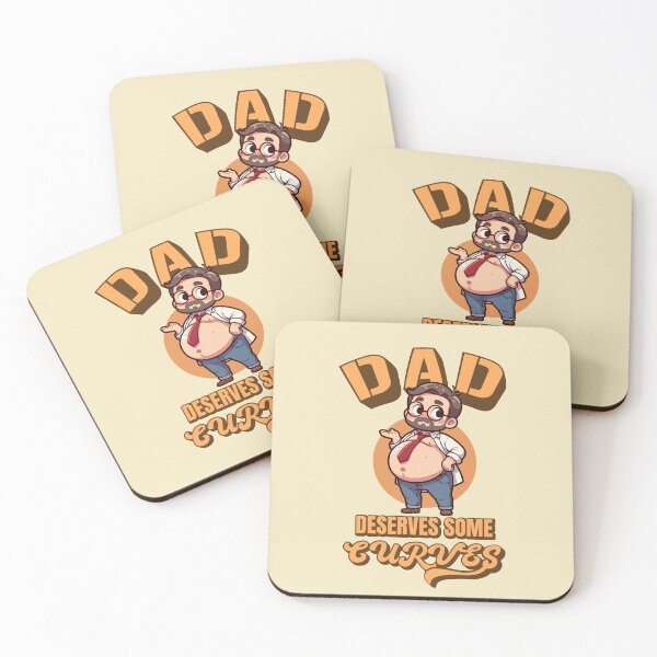 Item preview, Funny Cute Sexy Dadbod Dad Deserves Some Curves designed and sold by Daqomm.