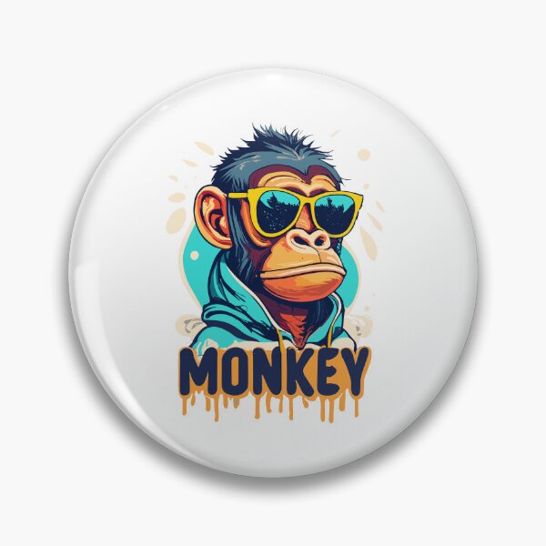 Item preview, Monkey in Sunglasses  designed and sold by World-Sticker.
