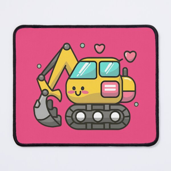 Item preview, Anime Kawaii Excavator designed and sold by FlexYourMind.