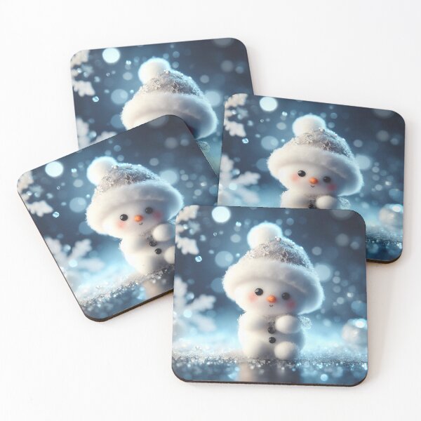 Item preview, Snowman on snow with bokeh background, Christmas and New Year concept designed and sold by DenisAgati.