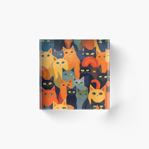 Item preview, A Crowd of Cats designed and sold by GooGooPop.