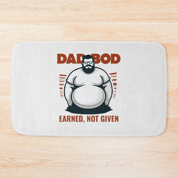 Item preview, Minimalist Cool Funny Dad Bod Earned Not Given designed and sold by Daqomm.