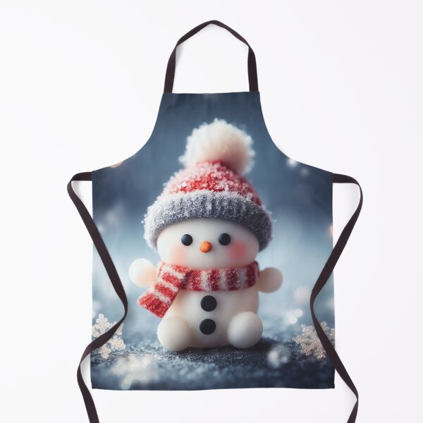 Item preview, Snowman with red scarf and hat on snowy background. Christmas and New Year concept. designed and sold by DenisAgati.
