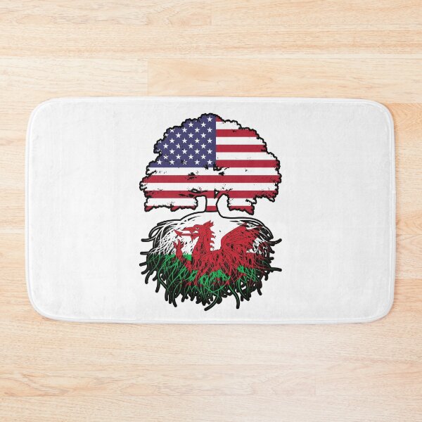 Item preview, Wales Welsh American USA Tree Roots Flag designed and sold by FlagX.