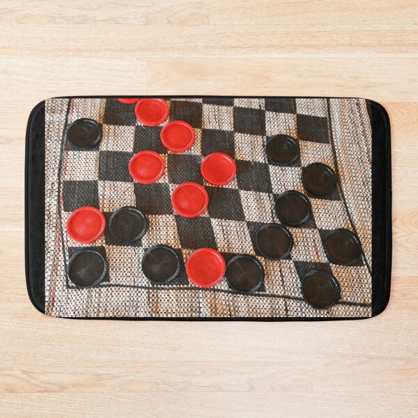 Item preview, Red and Black Checkers on a Checkerboard designed and sold by SEEphotos7171.