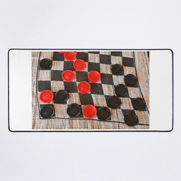 Item preview, Red and Black Checkers on a Checkerboard designed and sold by SEEphotos7171.
