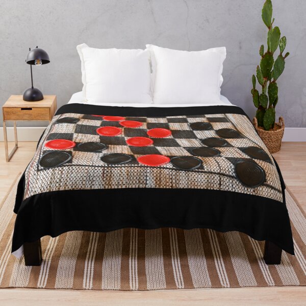 Item preview, Red and Black Checkers on a Checkerboard designed and sold by SEEphotos7171.