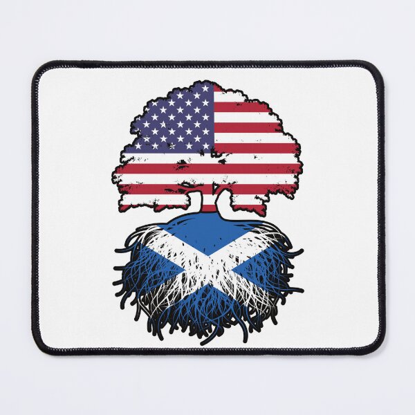 Item preview, Scotland Scottish American USA Tree Roots Flag designed and sold by FlagX.