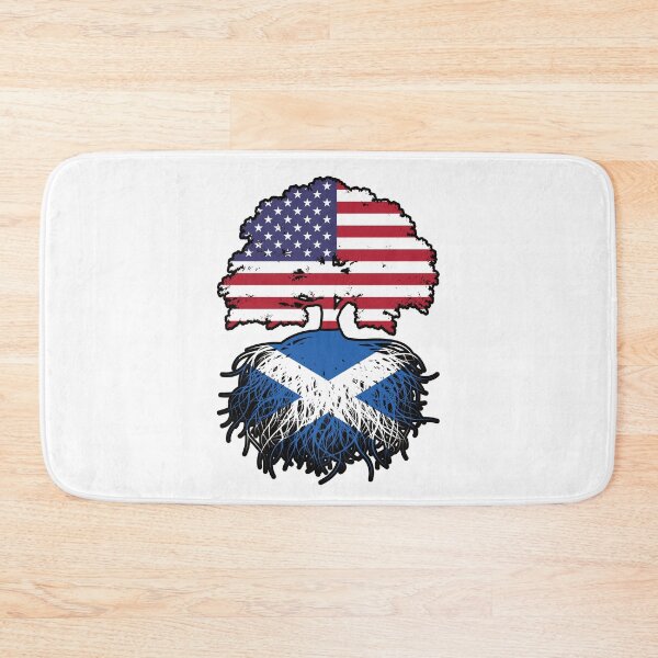 Item preview, Scotland Scottish American USA Tree Roots Flag designed and sold by FlagX.