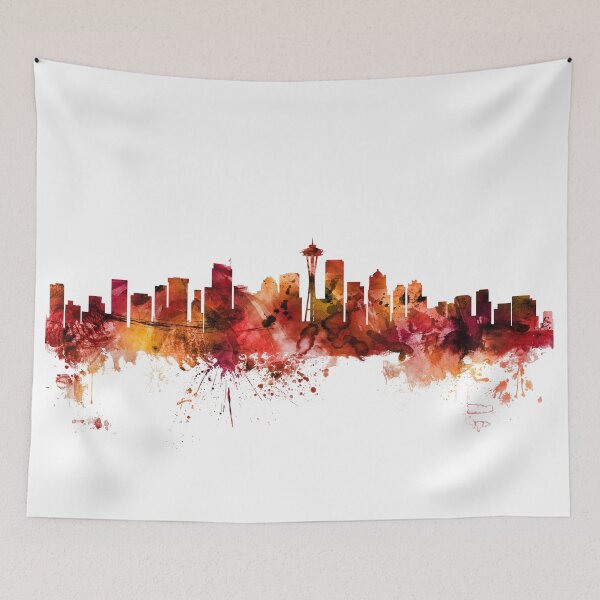 Item preview, Seattle Washington Skyline designed and sold by ArtPrints.