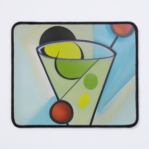 Item preview, Cocktail Abstract Geometry Unleashed- A Minimalist Mixology of Elegance designed and sold by OlfactoART Studio.