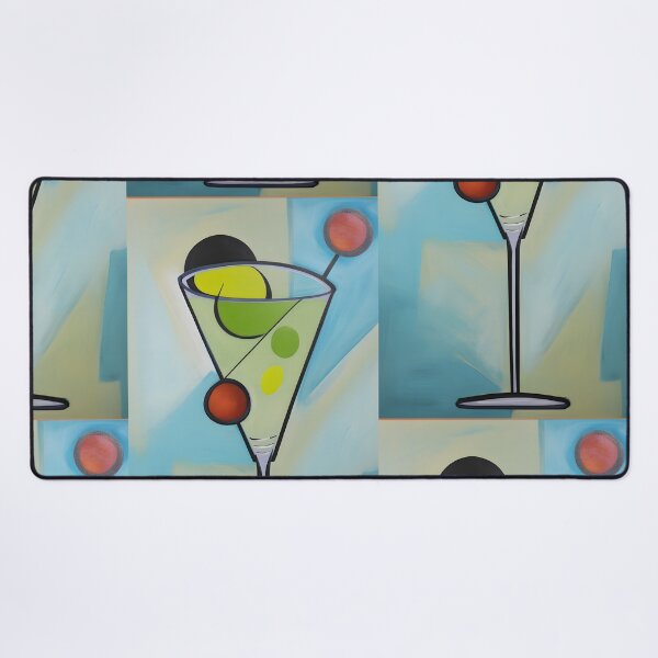 Item preview, Cocktail Abstract Geometry Unleashed- A Minimalist Mixology of Elegance designed and sold by OlfactoART Studio.