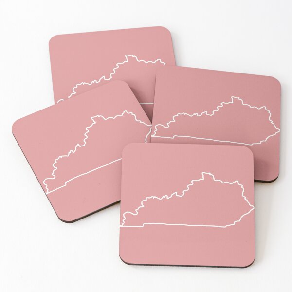 Item preview, State of Kentucky White Outline on Red designed and sold by Happy-K.