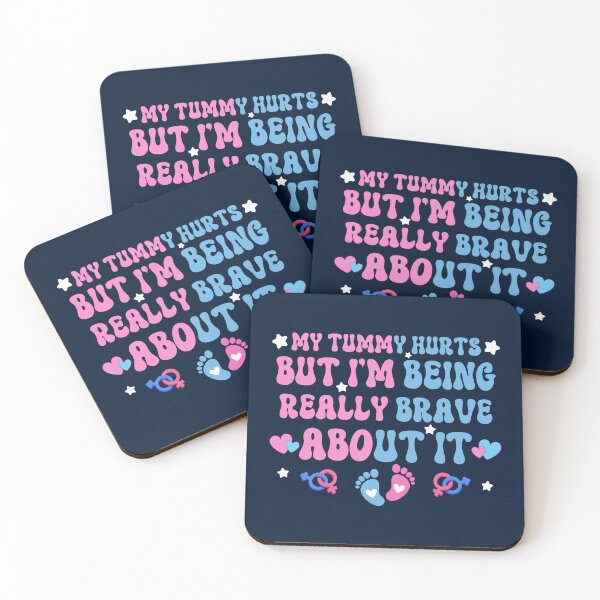 Item preview, Funny Quotes My Tummy Hurts Family Matching Pregnancy Announcement Baby Gender Reveal Party designed and sold by LittleZea.