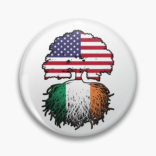 Item preview, Ireland Irish American USA United States America Tree Roots Flag designed and sold by FlagX.