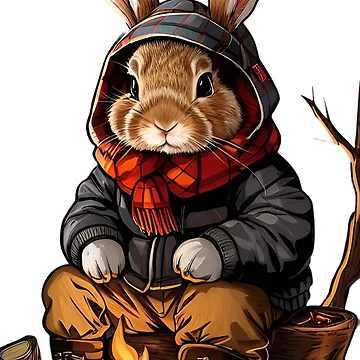 Artwork thumbnail, Winter Bunnies (Rabbit) by Rana2002