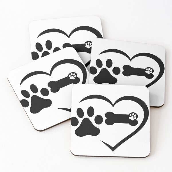 Item preview, Heart with a dog  Paw Print,Paw Love , Dog Lover ,Cool  Paw Print Heart, Paw Print , Paw Prints designed and sold by VectorologyCo .