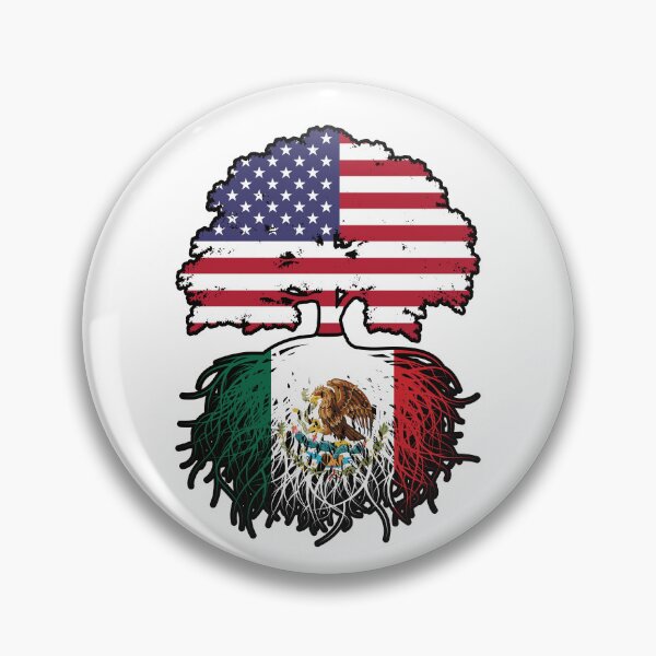 Item preview, Mexico Mexican American USA Tree Roots Flag designed and sold by FlagX.
