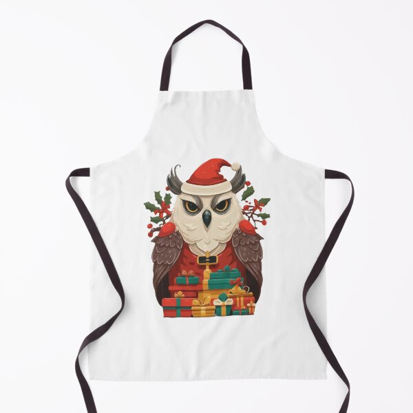 Item preview, Christmas T-shirt with Owl in Santa Hat with gifts designed and sold by Gadget80.