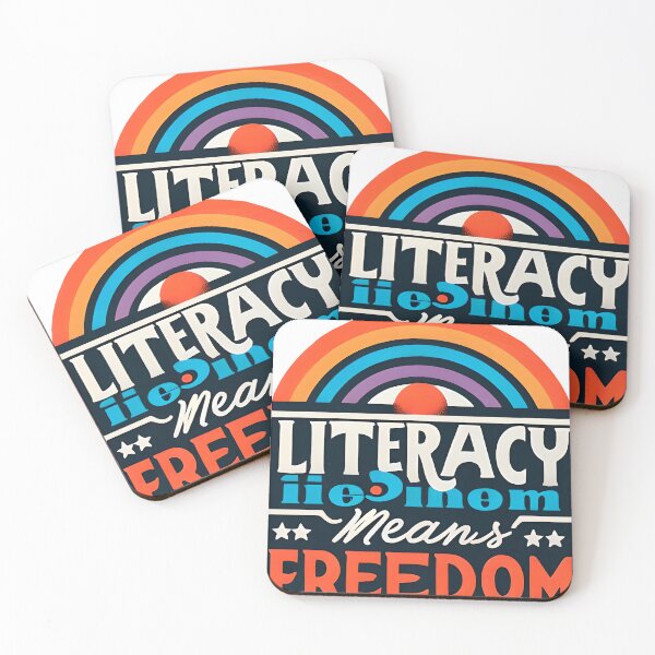 Item preview, Literacy means freedom, typography designed and sold by maxmaj.