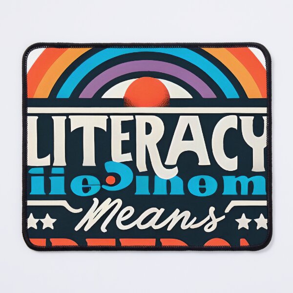 Item preview, Literacy means freedom, typography designed and sold by maxmaj.