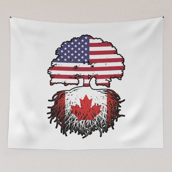 Item preview, Canada Canadian American USA Tree Roots Flag designed and sold by FlagX.