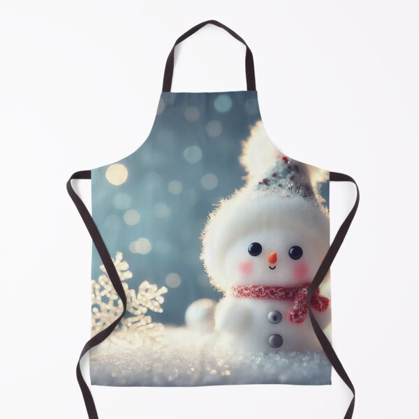 Item preview, Snowman on snow with bokeh background. Christmas greeting card designed and sold by DenisAgati.