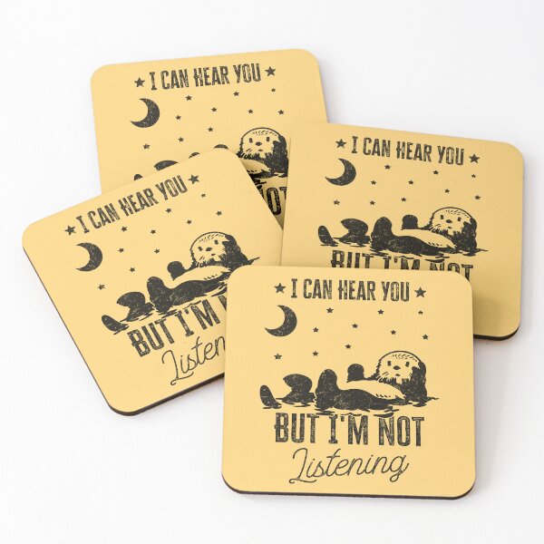 Item preview, Otter Joke Saying I Can Hear You River Otter Water Weasel designed and sold by Myth-Creatures.