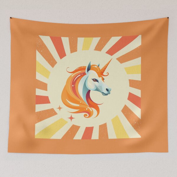 Item preview, Retro Cute Unicorn designed and sold by NatureStyle555.