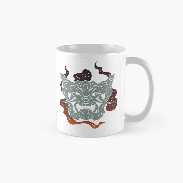 Aperçu de l'œuvre Le grand masque Oni 3 - Yabisan - Style vectoriel créée et vendue par Yahia-arts.