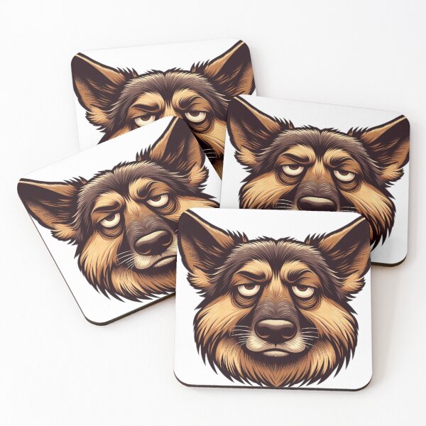 Item preview, Unamused German Shepard Dog designed and sold by FuzyFriendHaven.