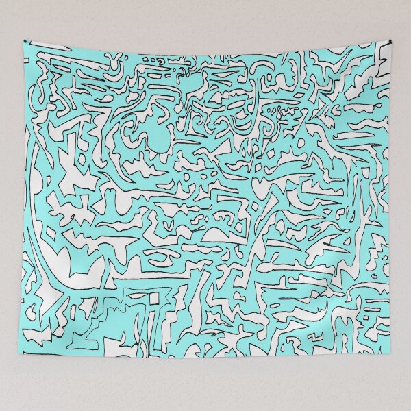 Item preview, Broken attitudes in blue designed and sold by Tony Broadbent.
