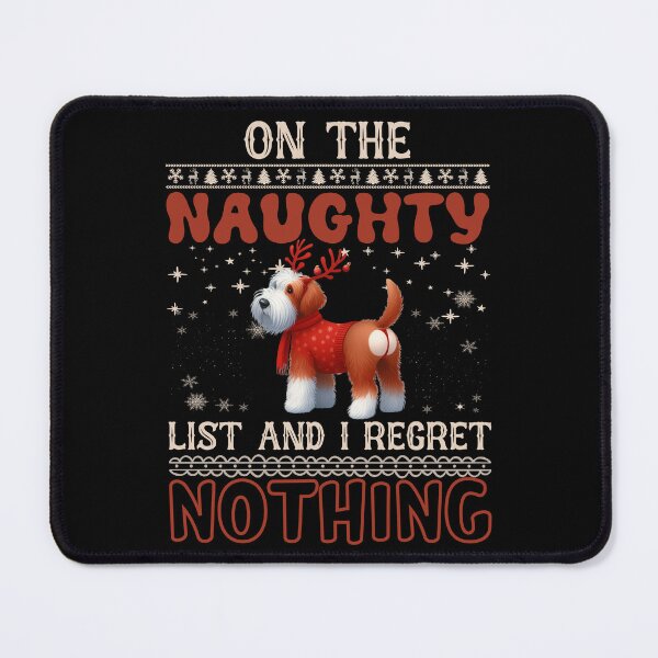 Item preview, "Old English Shepdog the Naughty List: No Regrets Christmas Vibes" designed and sold by Xhevahir.
