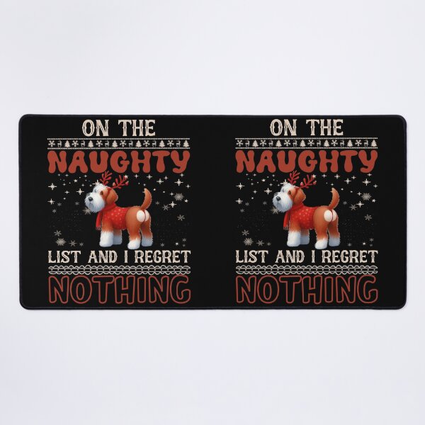 Item preview, "Old English Shepdog the Naughty List: No Regrets Christmas Vibes" designed and sold by Xhevahir.